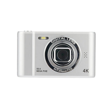 4K Digital Camera Travel Selfie Camara 50 Megapixels HD Photography 2.4inch Screen Entry-Level Kids School Selfie Mini Retro Cam