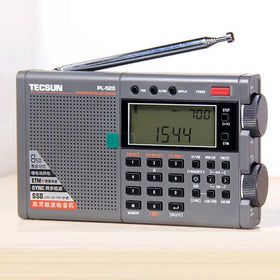 Tecsun PL-520 Portable Full Wave Radio FM/LW/SW/MW SSB Receiver DSP Digital Display Stereo Headphone USB Charging Radios