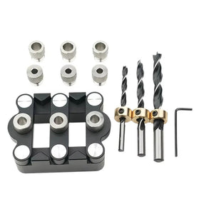 GANWEI Woodworking Self Centering Dowelling Jig 6/8/10mm Wood Tenon Drilling Locator Wooden Panel Splicing Dowel Hole Punch Positioner