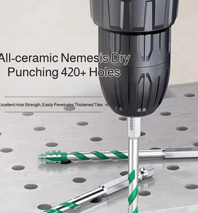 Heavy Duty Multi-Material Drill Bit Alloy Steel Serrated Electric Drill Head for Ceramic Metal Wood Concrete