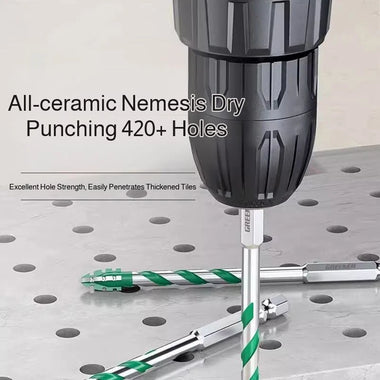 Heavy Duty Multi-Material Drill Bit Alloy Steel Serrated Electric Drill Head for Ceramic Metal Wood Concrete