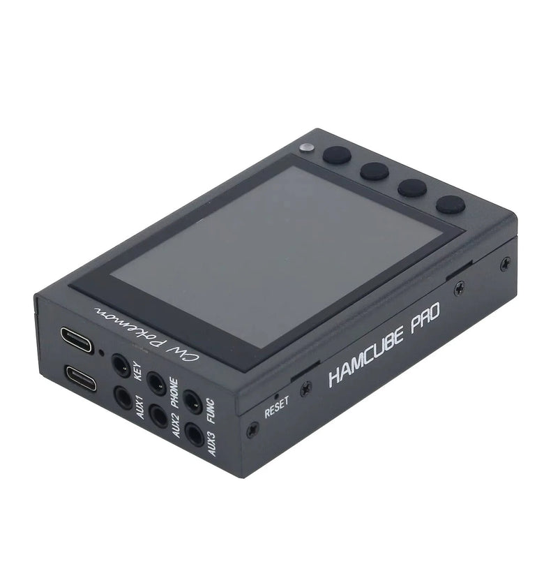 HAMCUBE PRO HAM CW Trainer Morse Code Trainer 2.8 Inch Screen 16M Chinese And English Decoding Type-C 10h Battery Portable Metal Shell OTG PC Phone Control