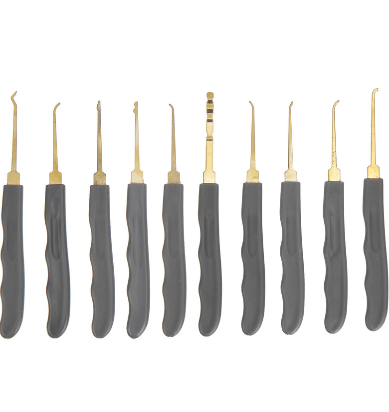 26PCS Lock Picks Training Tool Transparent Practice Padlock Set Locksmith Tool