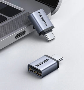 UGreen US306 Type-C Male to USB2.0 Female OTG Adapter Converter for iPhone for Xiaomi for Samsung Mobile Phone Tablet