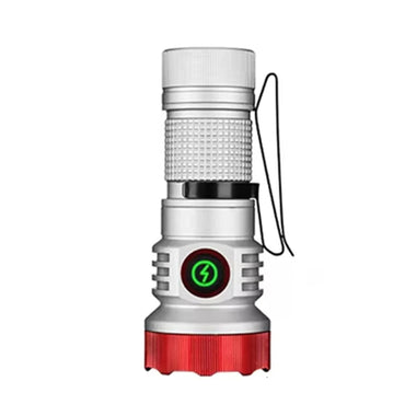 F473 7*XPG LED Powerful Mini Keychain Flashlight 1 Modes EDC Torch Aluminum Alloy 1Colorful Lighting Camping Magnet Clip Work Light