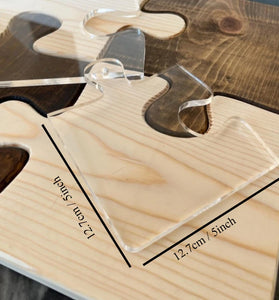 Crystal Puzzle Router Template Large Clear Acrylic 12.7cm Side Length DIY Craft Tool for Mats Serving Boards