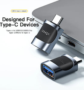 ESSAGER USB to Type-C/Type-C to USB/Type-C to Micro Adapter Converter Compatible with Most Tablets for iPad Pro for Samsung Galaxy Tab S5e