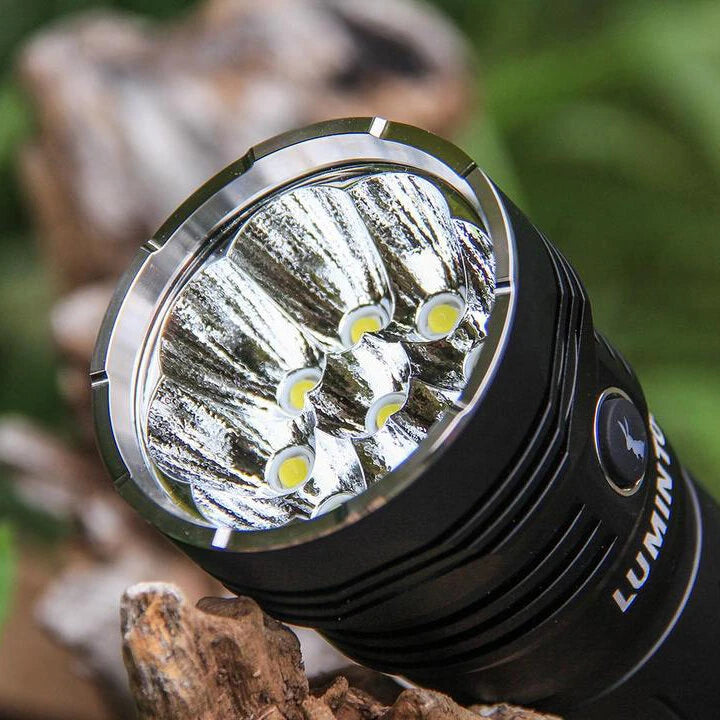 LUMINTOP GT4695 Pro 20000 Lumens High Powered LED Flashlight with Large Capacity 32000Mah 46950 Battery Power Bank, 520M Strong Light LED Torch Outdoor Powerful Search Light