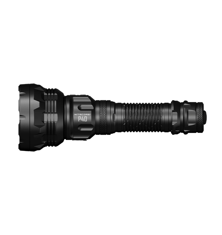 Nitecore P40 Long-Range LEP Flashlight 2000 Lumens 3171 Yards Beam Distance USB-C Rechargeable Spotlight & Floodlight Waterproof Tactical Flashlight for Search & Rescue, Outdoor, Camping