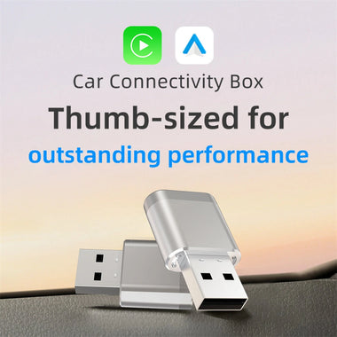 BABAOLONG B119 2 in 1 Car Wireless Adapter CarPlay Android Auto Bluetooth 5.2 WiFi 6 Smart Connectivity Box for Apple Android Plug and Play