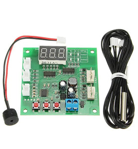 ZHIYU DC 12V 24V 48V 2 Way Cooling PWM 4 Wire Fan Temperature Controller Temperature Speed Display