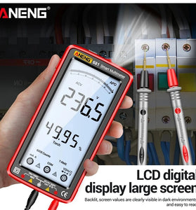 ANENG 681 Rechargable Digital Professional Multimeter Non-contact Voltage Tester AC/DC Voltage Meter Touch Screen Current Tester