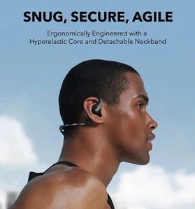 Soundcore AeroFit Pro Earbuds 2 in 1 Detachable Headset Wireless bluetooth Earphone 16.2mm Drivers LDAC Spatial Audio 4-Mic AI Call Noise Cancelling 46H Playback Air Turbo Sports Earhooks Headphones