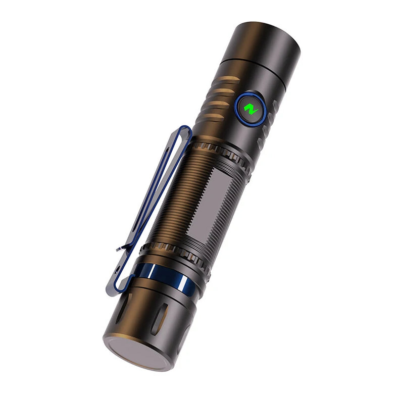 SEEKNITE PK12 NM1 Magnetic LED Flashlight Type-C Rechargeable LED Torch 18650 EDC Clip Light For Camping Hunting Fishing