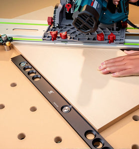 HONGDUI HD30-KY Fence Stop Kit Woodworking Bench Top Fence Woodworking Planing Stop Positioning Clamp Tool Set Kit For MFT System Workbench With Dog Holes