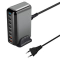Bakeey YMX-908 500W 8-Port USB PD Charger 2USB-A+6USB-C PD Fast Charging Desktop Charging Station EU Plug US Plug for iPhone 16 15 Pro 14 13 12 Pro Max for Huawei Mate XT for Xiaomi 15pro