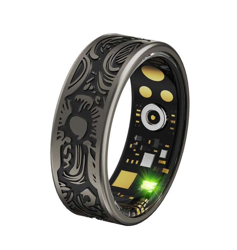 Rogbid SR09 Multifunctional Watch Partner Heart Rate SpO2 Monitor Sleep Monitoring Multi-sport Modes 5ATM Waterproof Gesture Control Smart Ring
