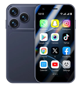 ONEMYTH A17 Mini 3.0-Inch Android 8.1 2GB RAM 16GB ROM Dual SIM Unlocked Mobile Phone 2MP Camera Facial Recognition 3G  Quad Core Type-C Smart Mobile Phone