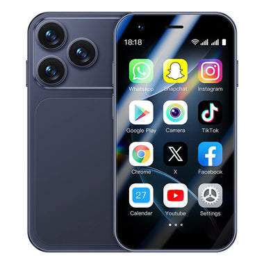 ONEMYTH A17 Mini 3.0-Inch Android 8.1 2GB RAM 16GB ROM Dual SIM Unlocked Mobile Phone 2MP Camera Facial Recognition 3G  Quad Core Type-C Smart Mobile Phone