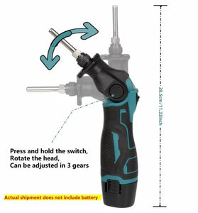 Portable Electric Soldering Iron Compatible with 12V Battery Adjustable Temperature Welding Tool 30W 400C