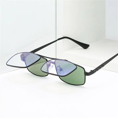 Flip Cover Sunglasses Reading Glasses Multifunctional 180-degree Up Down Design HD Anti-blue light Presbyopia Glasses