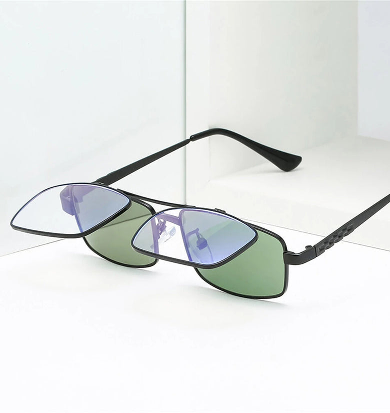 Flip Cover Sunglasses Reading Glasses Multifunctional 180-degree Up Down Design HD Anti-blue light Presbyopia Glasses