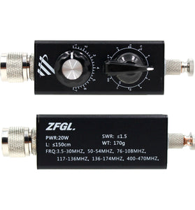 30W QRP Shortwave Antenna HF Antenna 5MHz-55MHz Full-Band Tuned Antenna for FT-817 818 703 K1 K2 USDX MCHF