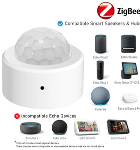 Tuya Zigbe Human Motion Sensor Smart Home Mini PIR Motion Sensor Infrared Detector Security Smart Life Work with Alexa Google Assistant Hubitat Hub