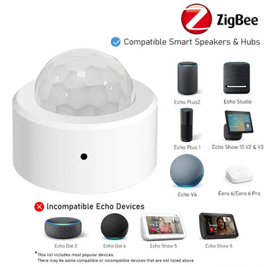 Tuya Zigbe Human Motion Sensor Smart Home Mini PIR Motion Sensor Infrared Detector Security Smart Life Work with Alexa Google Assistant Hubitat Hub