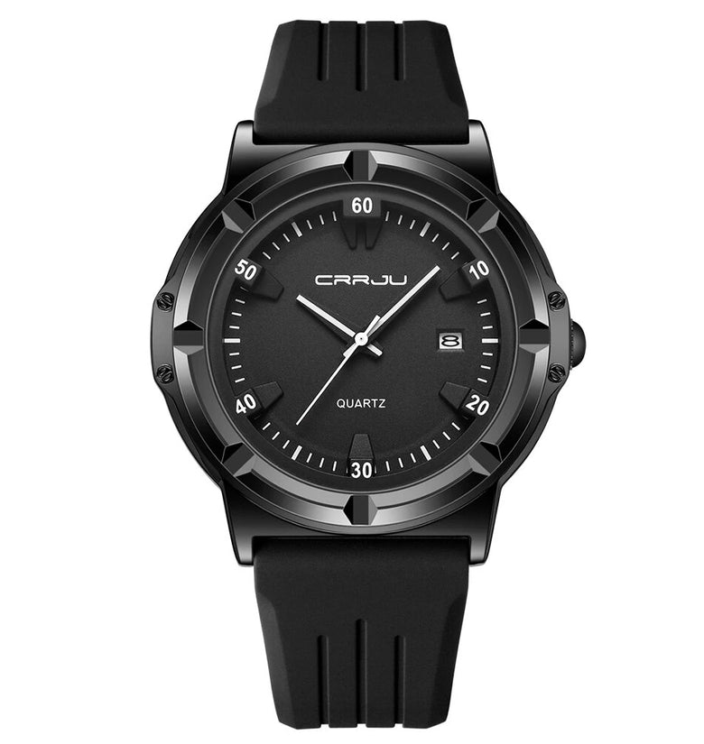 CRRJU Men's Sports Quartz Watches Waterproof Date Business Casual Wristwatch