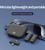 H61 1 to 2 Wireless Lavalier Microphone with iP/Type-C Dual Interface Receiver Digital Display Noise Cancelling Omnidirectional Lapel Mic for Live Broadcast Mobile Phone Tablet