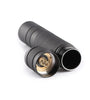 Convoy S2+ Black XM-L2 7135*8 Orange Peel EDC Flashlight, Stong Light Powerful Compact. Ideal for Outdoor Adventure