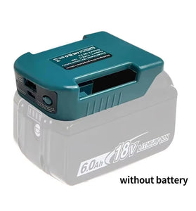 1pc For Makita 18V With USB With Type-C Battery Holder For Makita 18V Battery BL1840 BL1850 BL1860 Charger Adapter Fast Charging