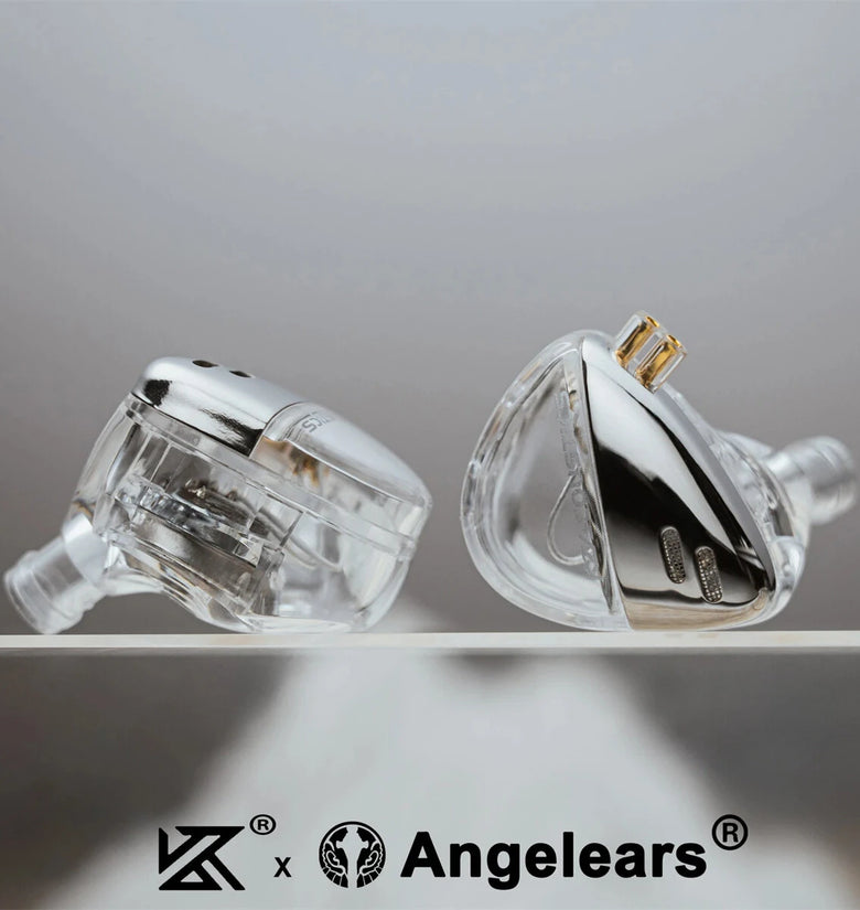 KZ X Angelears-Libra X Edition HiFi In-Ear Earphone IEMs Monitor Earbuds Ultra-Wide Frequency Dynamic 3.5mm Ergonomics Earbuds Headset with HD Microphone