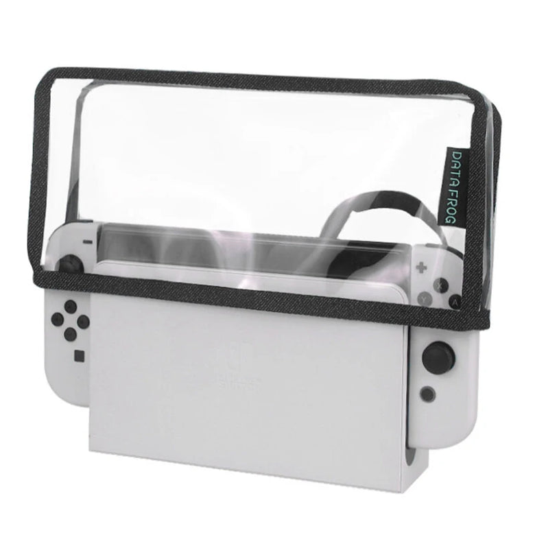 DATA FROG Dust Cover Dustproof Case Mesh Stopper Anti-Scratch Sleeve Compatible Nintendo Switch & OLED NS Switch Charging Dock