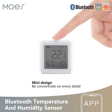 Tuya bluetooth Smart LCD Screen Digital Thermometer Temperature Humidity Sensor Moisture Meter App Remote Control