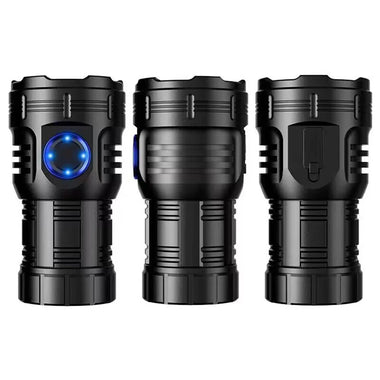 8pcs LED Powerful LED Flashlight USB Rechargeable Camping Lantern EDC Torch Outdoor Pocket Light Portable Magnetic Clip Work Lamp
