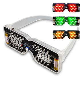 DIY Kits LED Light Emitting Glasses Making Kit Voice Activated Light-emitting Diode Flashing Light Electronic Soldering Set