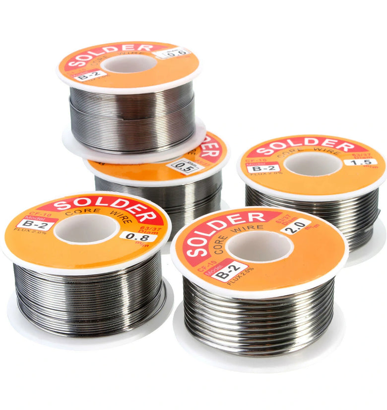 1PC 100g 63/37 Tin Lead Rosin Core 2mm 2% Flux Reel Welding Line Solder Wire