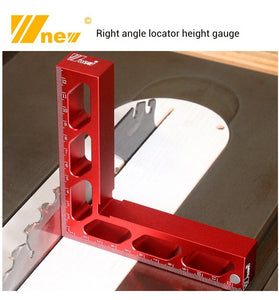 Wnew 5 inch 127 mm Carpenter Woodworking Square Measuring Ruler L Shape Ruler Height Gauge Aluminum Steel Framing Square Metric and Imperial Scale