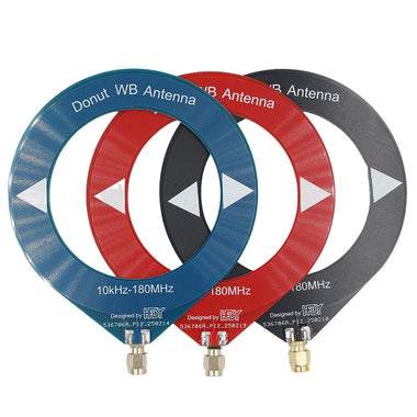 Donut Broadband Antenna 10kHz-180MHz SMA Male Omnidirectional Shortwave Mediumwave Antenna for Quansheng UV-K5/K6 Walkie Talkies SDR Receiver Malahit-DSP2 Pocket Radio