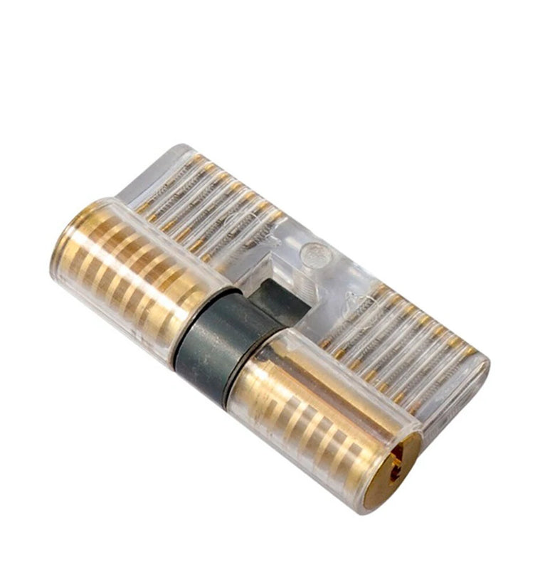 Transparent Locks Cutaway Training Skill Professional Visible Practice Padlock Copper Lock Pick Tools Hardware