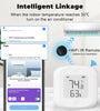 Tuya Smart WiFi Zigbee3.0 Temperature Humidity Sensor Indoor Hygrometer Thermometer Detector with LCD Display Remote Control Support Alexa Google Home