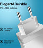 USLION 3.1A 4 USB Ports Travel Fast Charger EU Wall Adapter For iPhone 14 14 Plus 14 Pro Max for iPad Pro For Samsung Galaxy S22 Ultra Galaxy Z Flip 4 For Xiaomi Mi 12T Redmi Note 12 Huawei P50