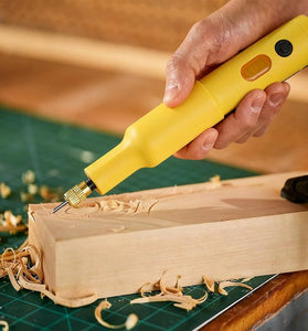 Electric Wood Chisel Carving Tool Electric Woodworking Carving Chisel Tools with 20 Blades Wood Sculpting, DIY Woodcraft, Professionalgrade Tool Precision Carving Sturdy Build Smooth Operation Wood Shaver Power Carver Carvers Hobbyists