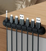 Cable Organizer Management Wire Holder Flexible USB Cable Winder Tidy Silicone Clips for Mouse Keyboard Earphone Protector