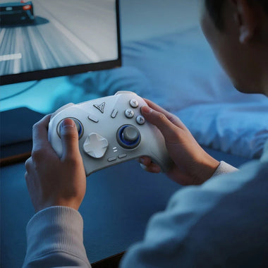 Flydigi Direwolf 4 Tri-mode Wireless Gaming Controller with Forceswitch Lever Trigger Force Adjustment Joysticks Wireless Gamepad Support 6-Axis Gyro 1KHz Polling Rate Vibration Feedback for Windows Android IOS Switch1/2