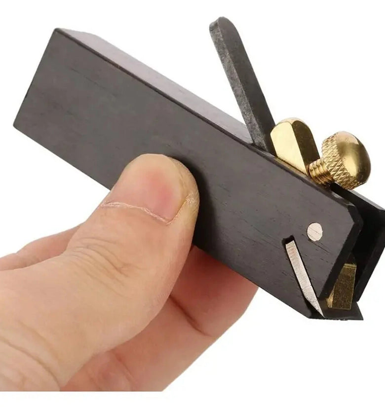 Mini Wood Planer Ebony Woodworking Hand Plane Mini DIY Cable Line Woodworking Plane Carpenter Wood Cutting Tool