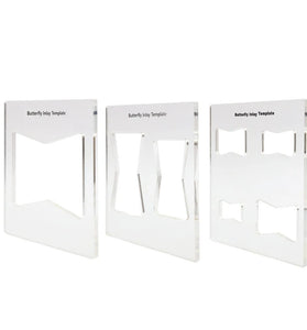 1/3Pcs Butterfly Inlay Template Woodworking Butterfly Inlay Template For Router And Decorative Templates