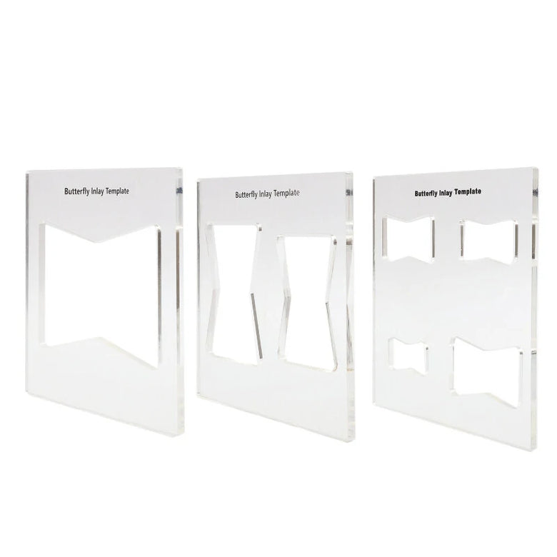 1/3Pcs Butterfly Inlay Template Woodworking Butterfly Inlay Template For Router And Decorative Templates